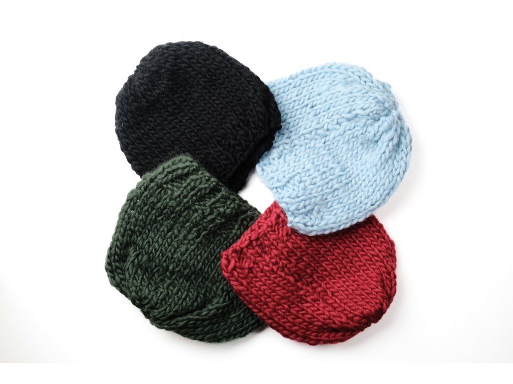 Vlněná čepice merino patent