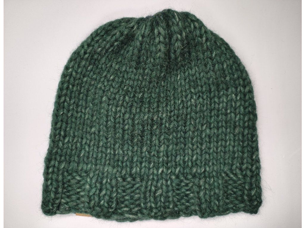 Vlněná čepice alpaka merino