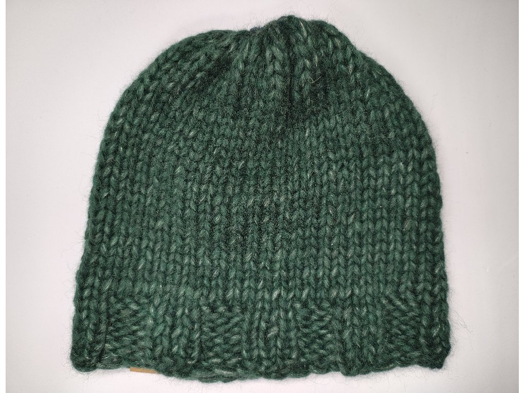 Vlněná čepice alpaka merino