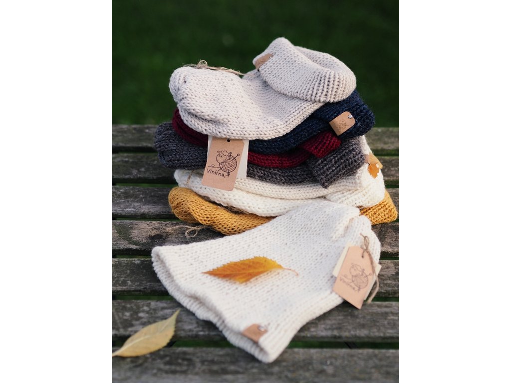 Vlněná čepice merino dvouvrstvá