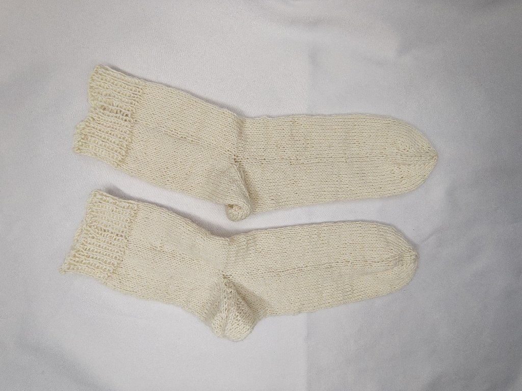 Vlněné ponožky Jarka krémové 36-44